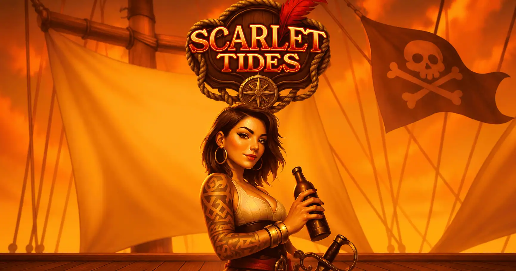 Scarlet Tides Slot Demo by MadLab Gaming: Free Play slot cover image