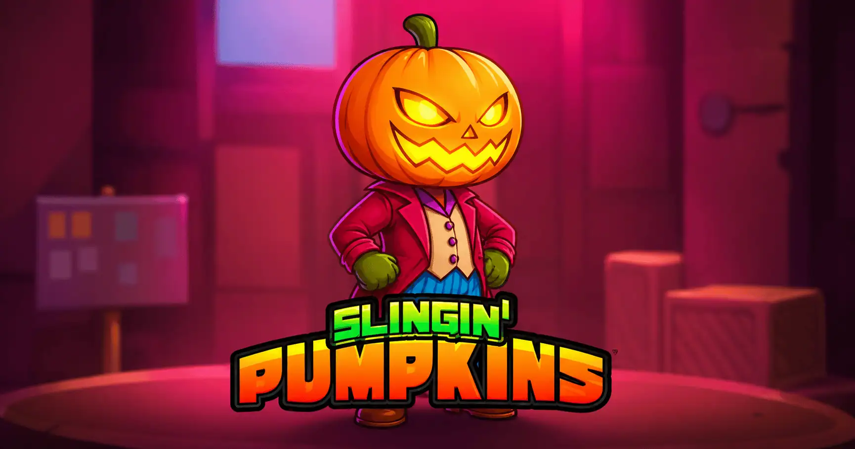 Slingin’ Pumpkins Slot by MadLab Gaming Free Play slot cover image
