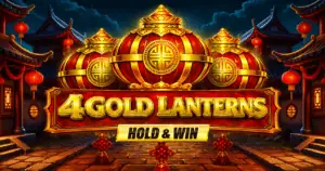 4 Gold Lanterns Hold and Win