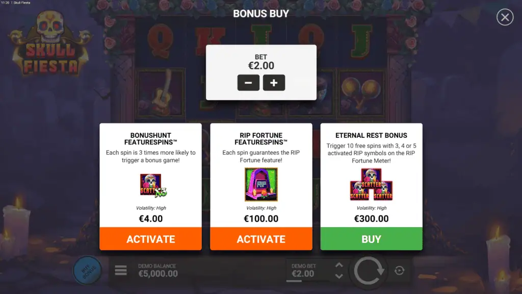 Nownow gaming skull fiesta bonus buy