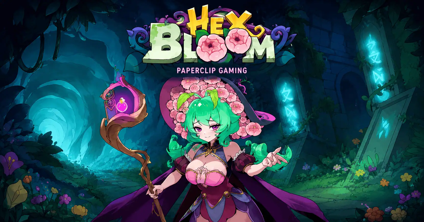 Hex Bloom Slot by Paperclip Gaming Demo slot cover image