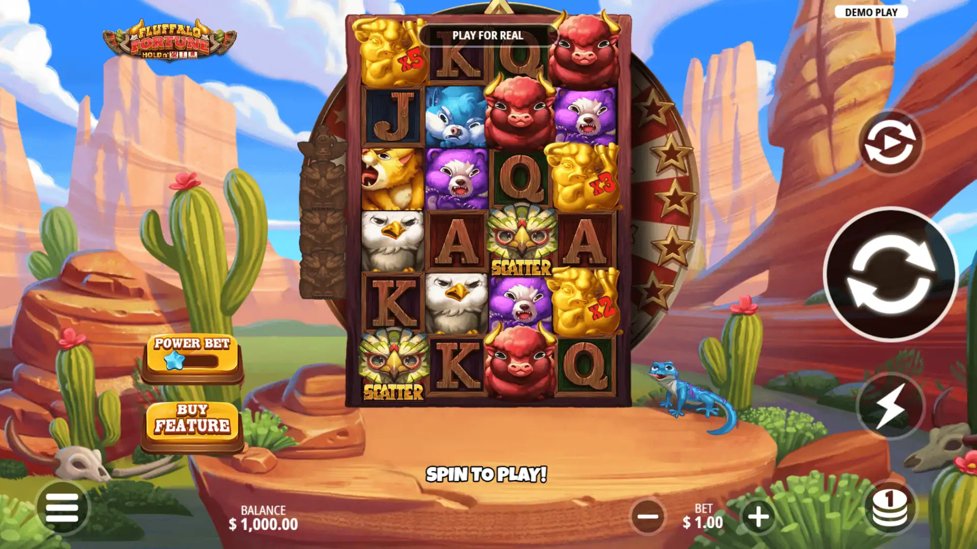 Fluffalo Fortune: Hold n’ Win Slot by Playnetic Demo slot cover image