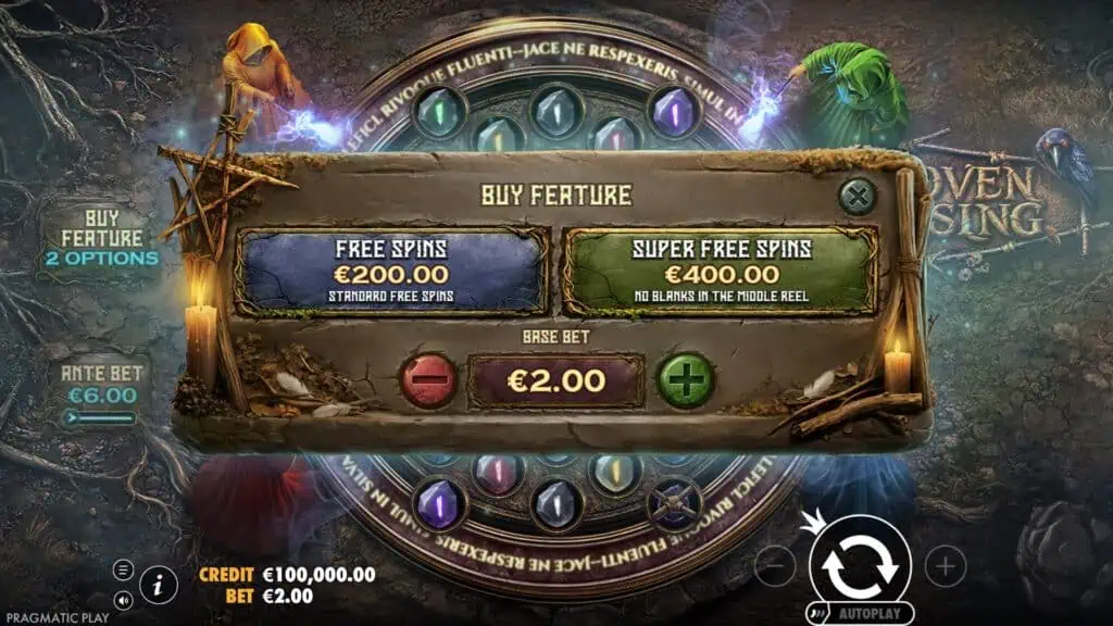 Pragmatic play coven rising bonus buy