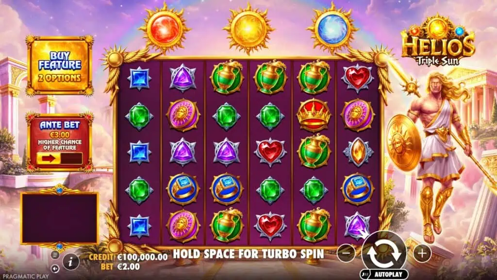 Pragmatic play helios triple sun game preview