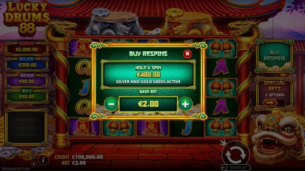 Pragmatic play lucky drums 88 bonus buy