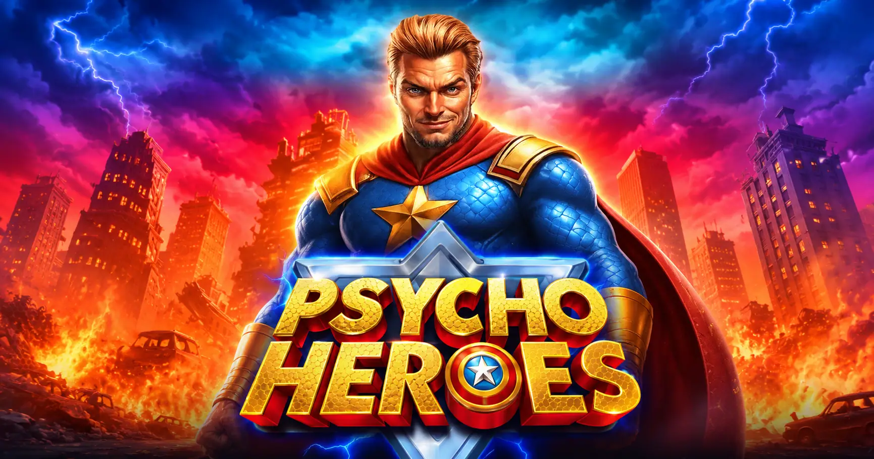 Psycho Heroes Slot by Pragmatic Play Demo slot cover image