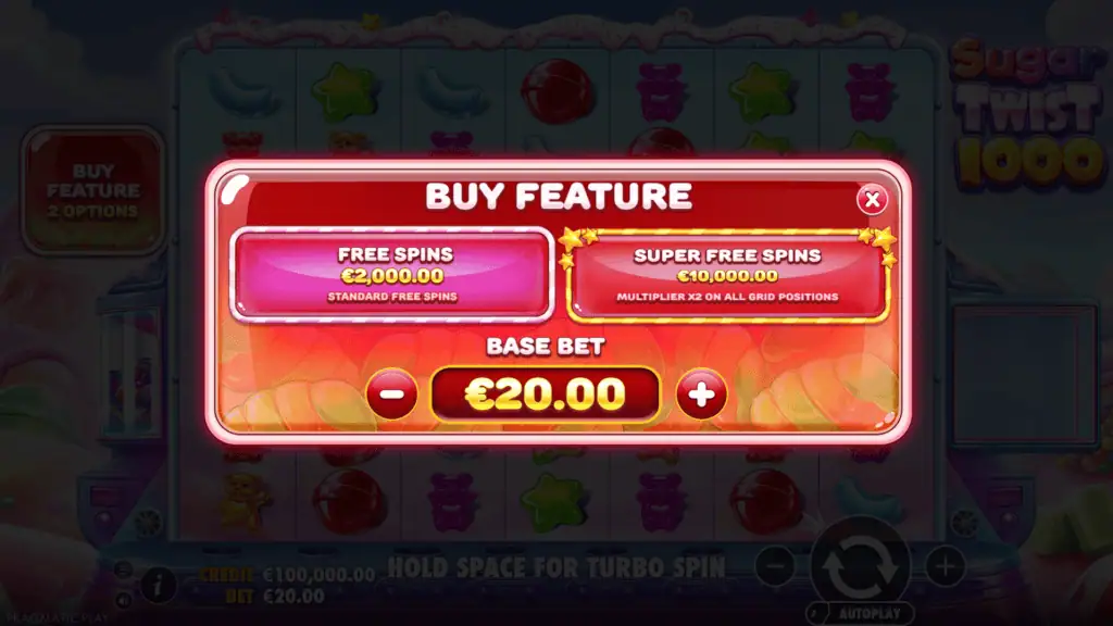 Pragmatic play sugar twist 1000 bonus buy