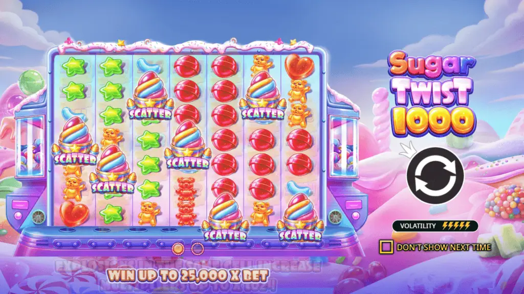 Pragmatic play sugar twist 1000 intro screen
