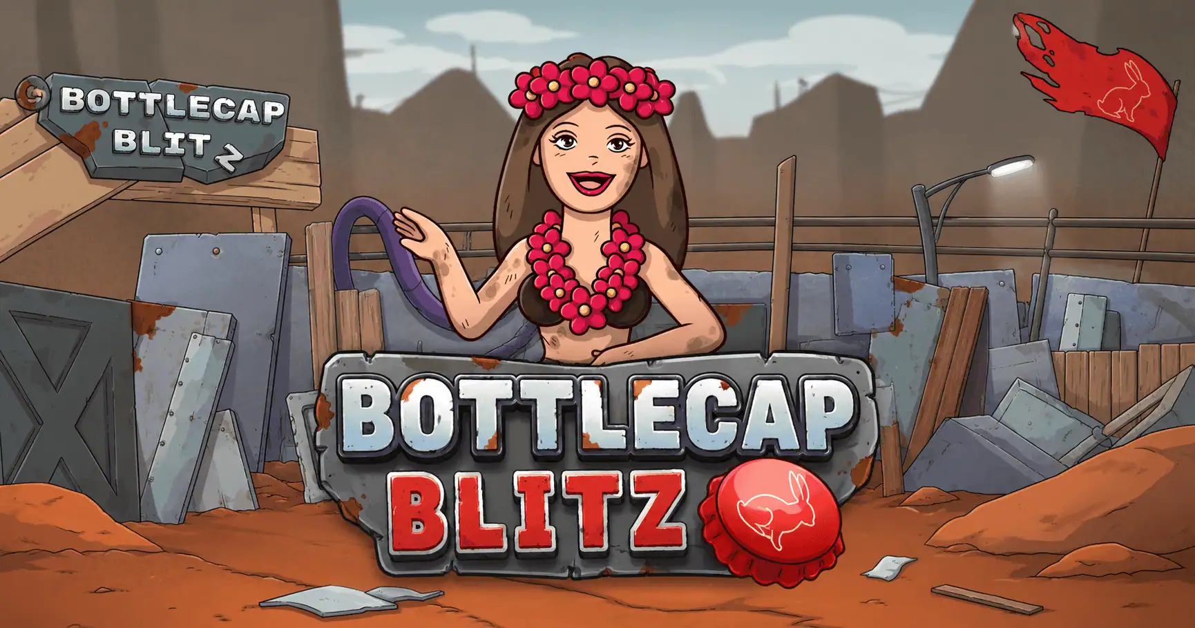 Bottlecap Blitz Slot by Rabbit Gaming Free Play slot cover image