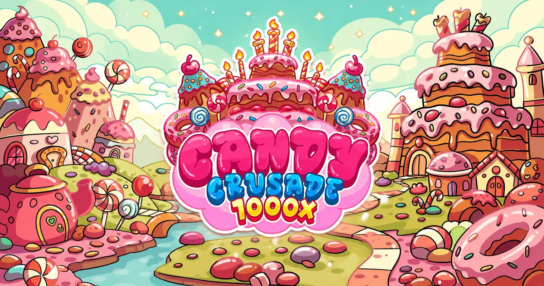 Candy Crusade 1000x Slot by Rabbit Gaming Demo slot cover image