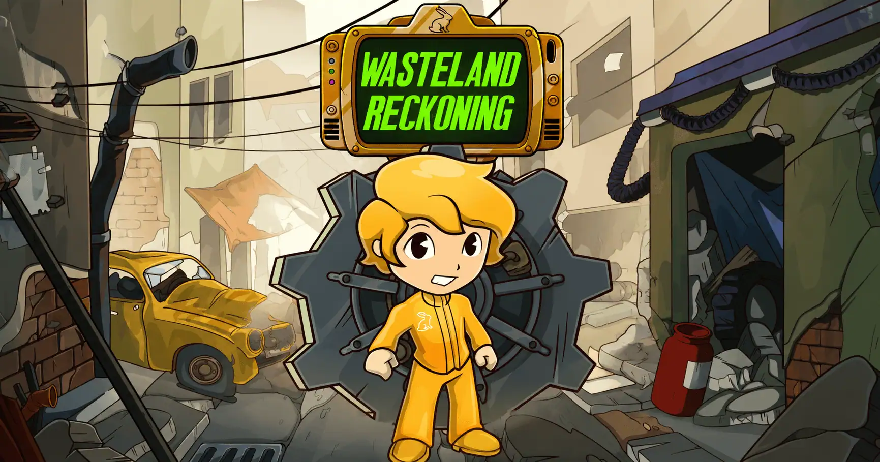 Wasteland Reckoning Slot by Rabbit Gaming Free Play slot cover image