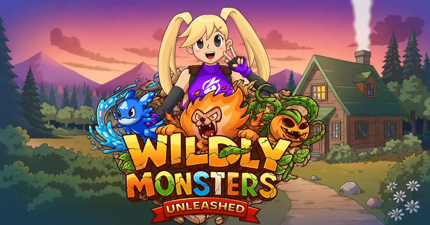 Wildly Monsters: Unleashed Slot by Rabbit Gaming Demo slot cover image