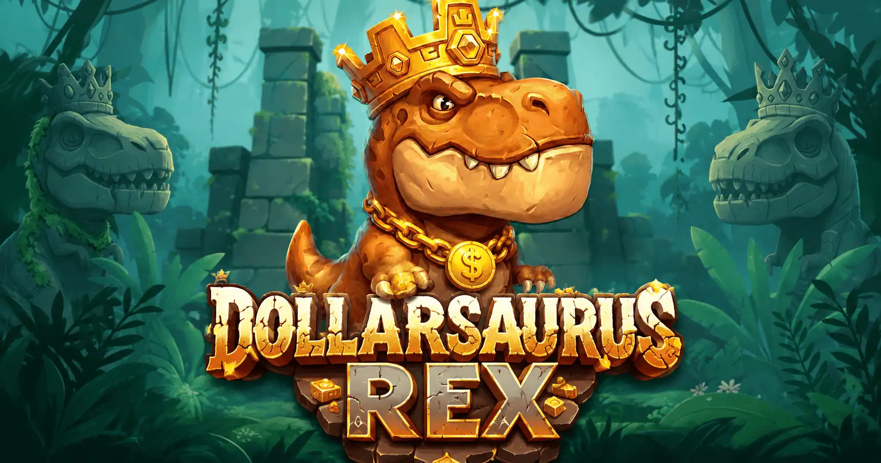 Dollarsaurus Rex Slot by Sidequest Studios Free Play slot cover image