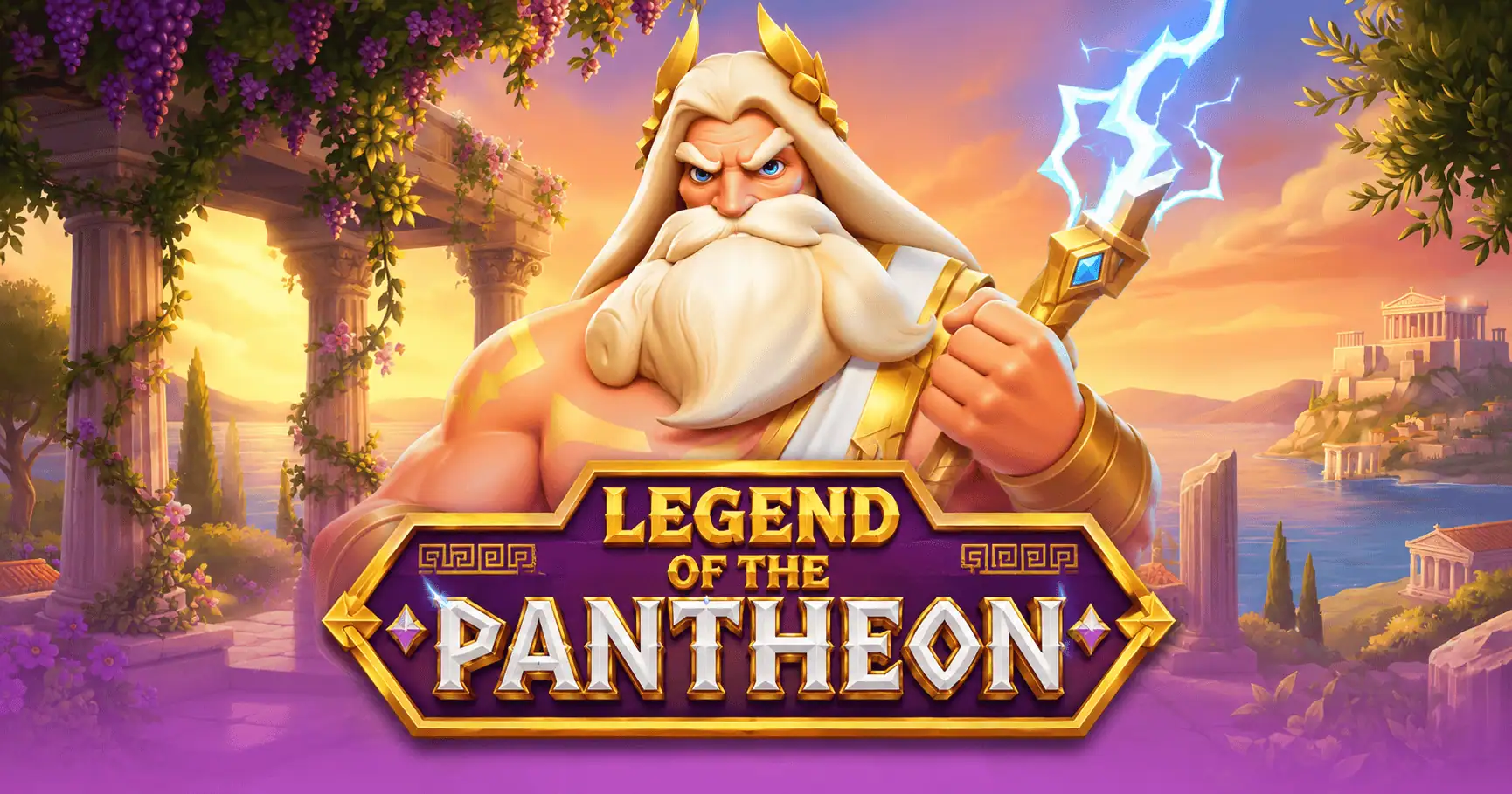 Legend of the Pantheon Slot by Sidequest Studios Demo slot cover image