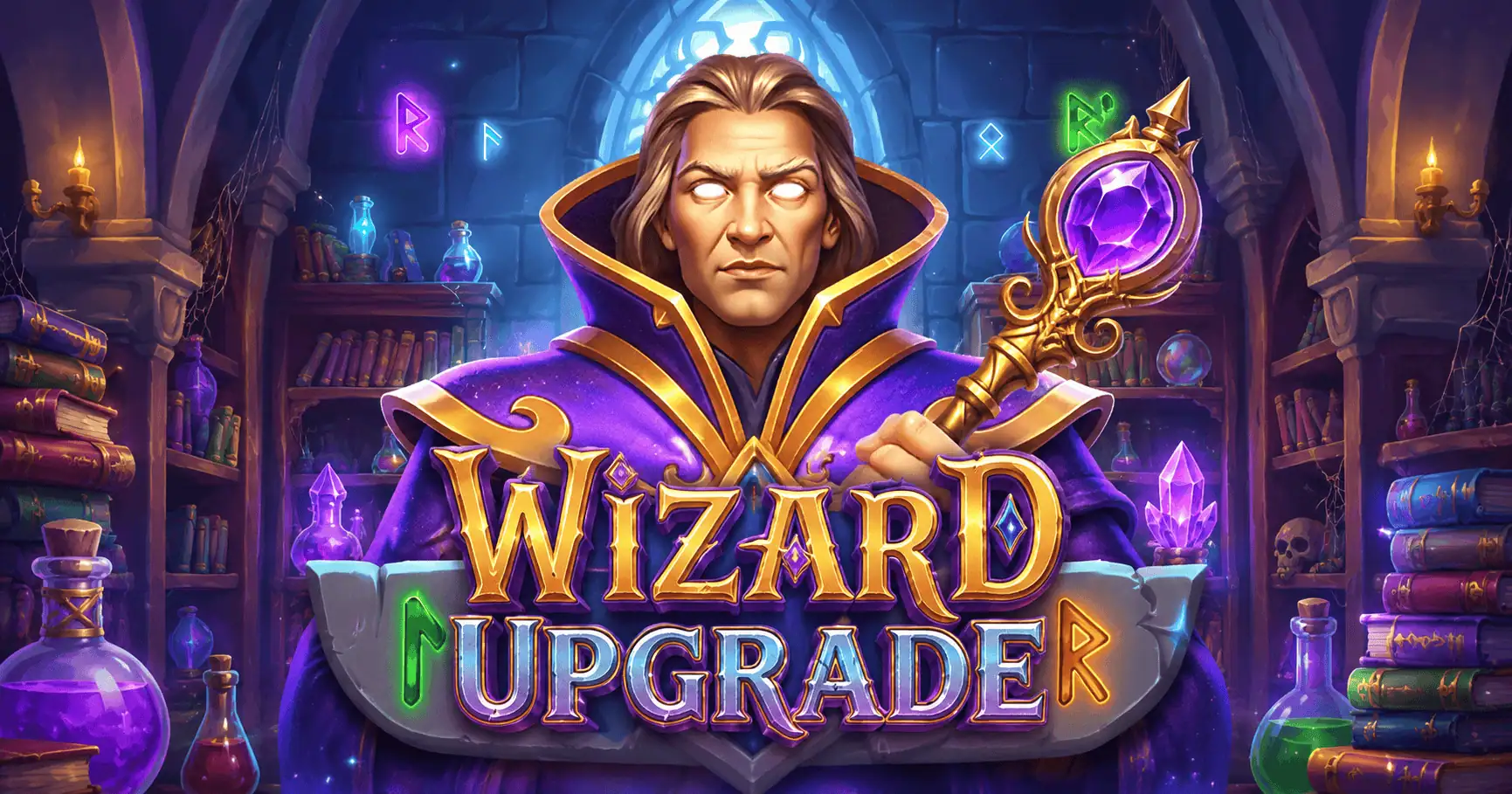 Wizard Upgrade Slot by Sidequest Studios Demo slot cover image