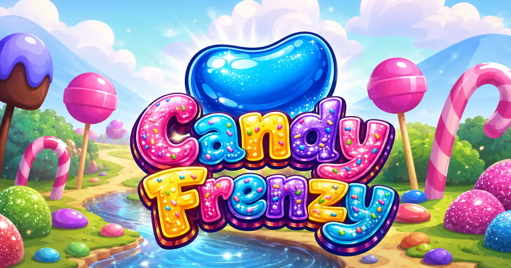 Candy Frenzy Slot by Spinova Free Play slot cover image