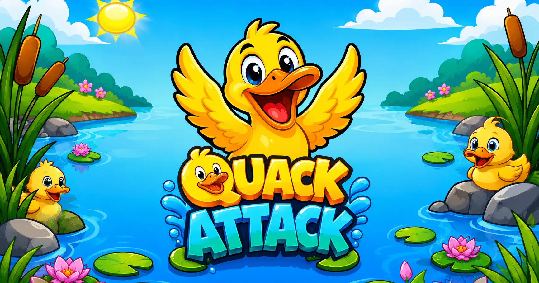 Quack Attack Slot by Spinova Demo slot cover image
