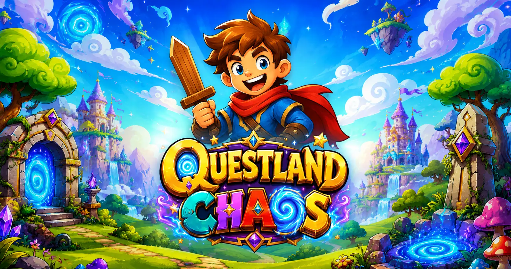 Questland Chaos Slot by Spinova Demo slot cover image