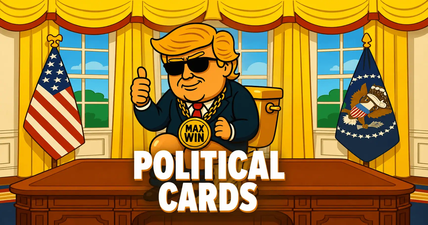 Political Cards Slot by Zeroedge Studios Demo slot cover image