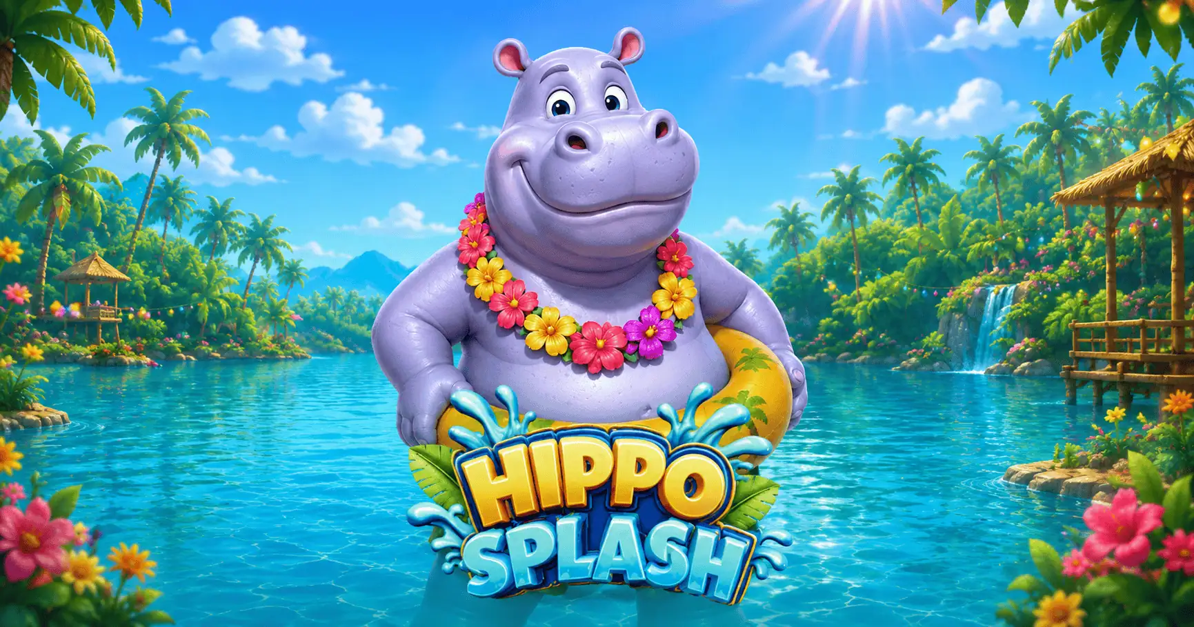 Hippo Splash Slot by 1 More Spin Demo slot cover image