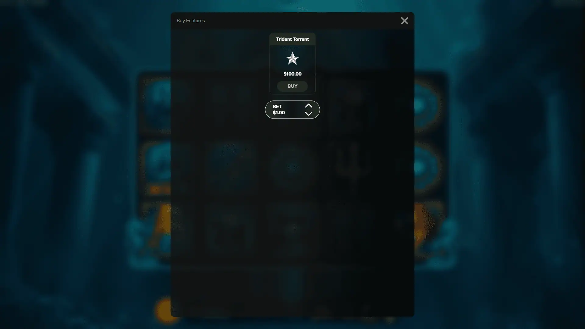 Trident of Atlantis bonus buy menu