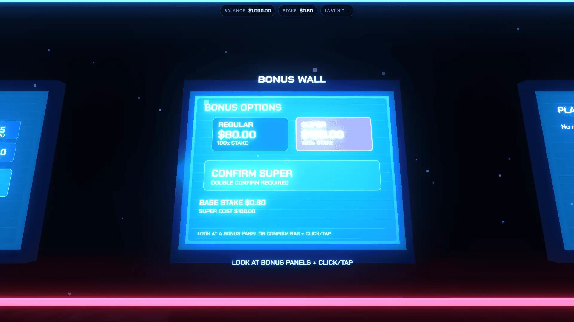 Eddies Wheel 3D bonus buy menu