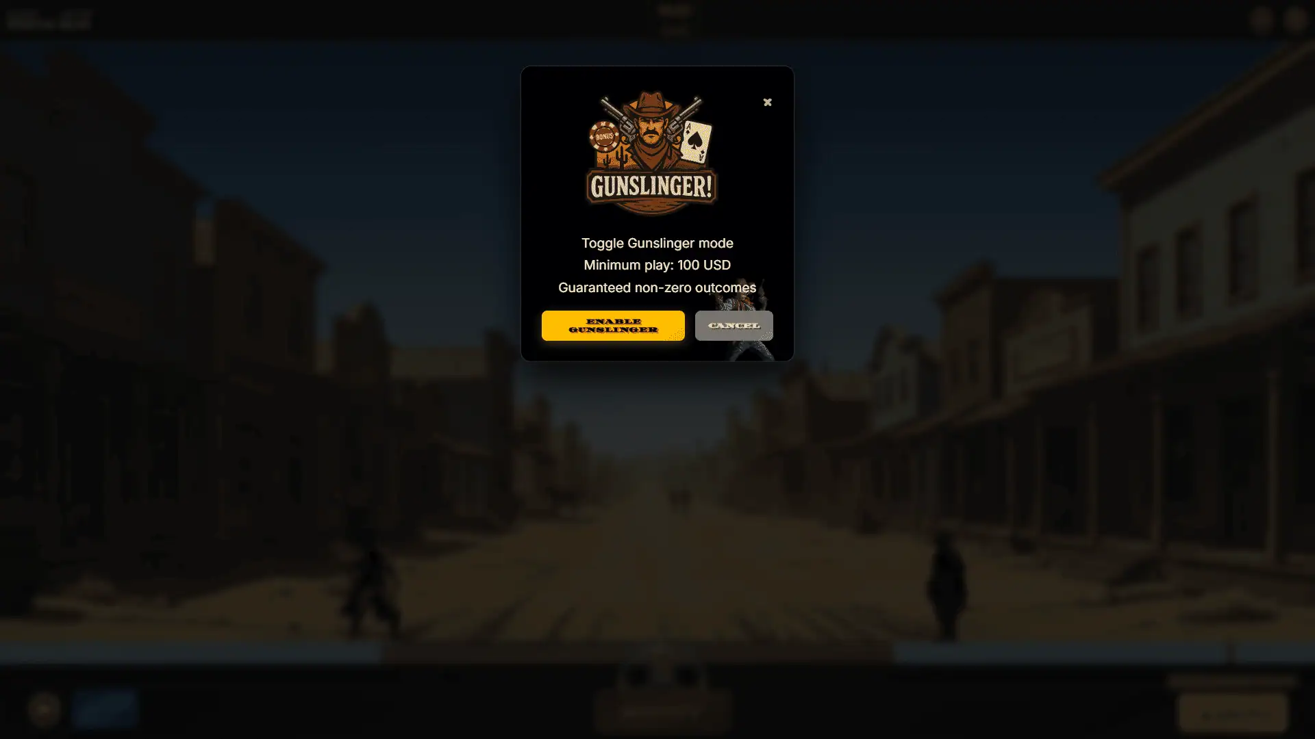 Dead Draw: Showdown bonus buy menu