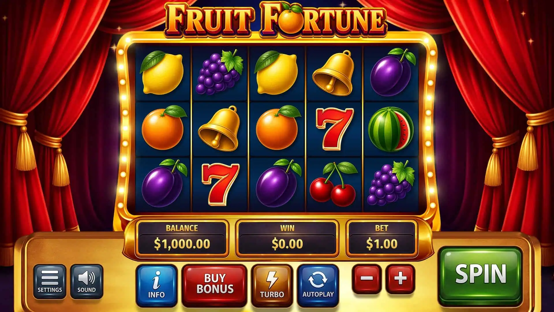 Fruit Fortune slot gameplay reels
