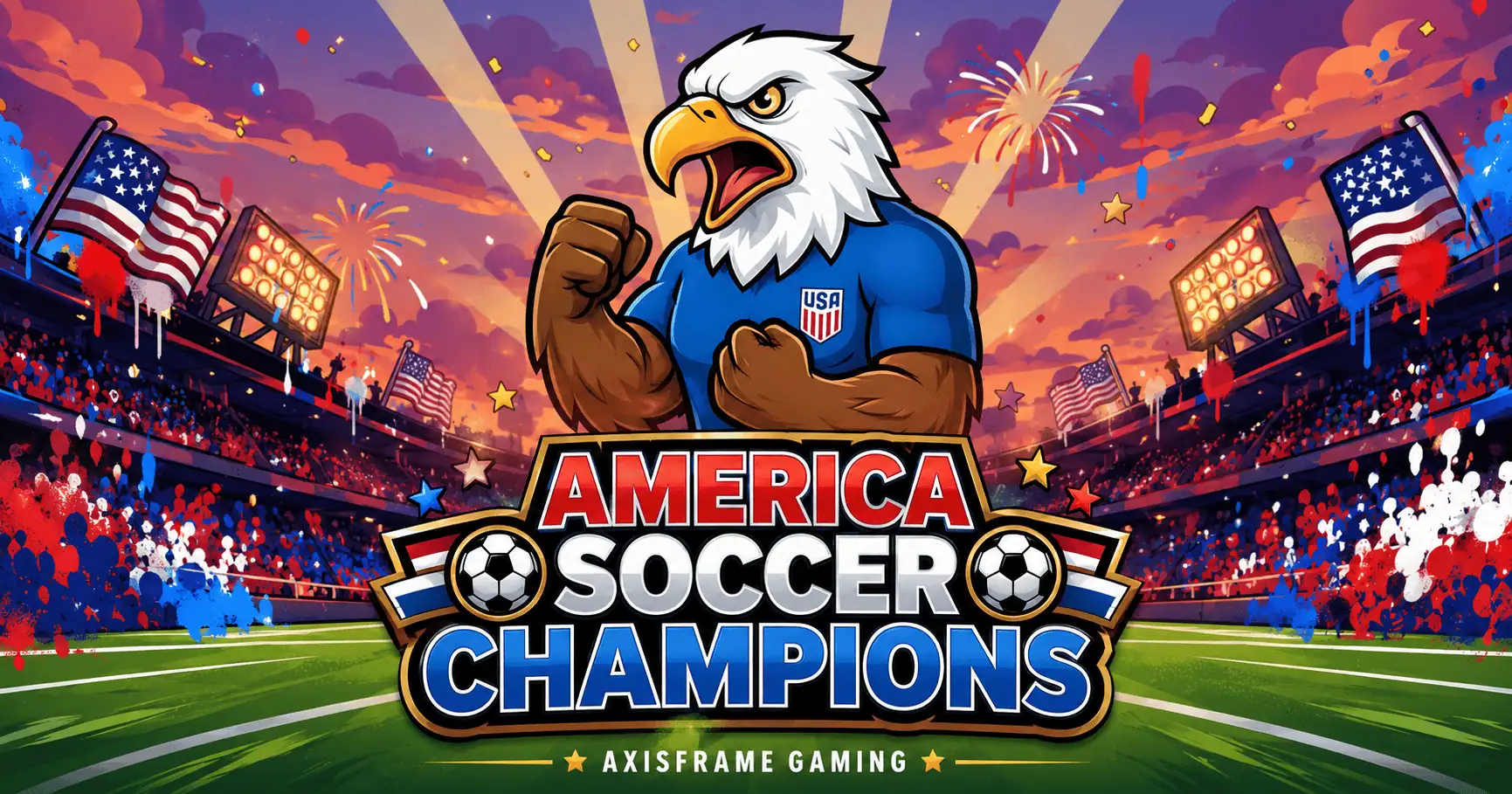 America Soccer Champions Slot Demo by Axisframe Gaming slot cover image