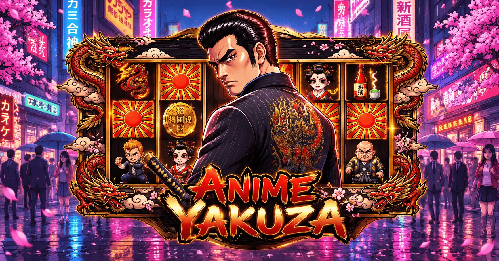 Anime Yakuza Slot Demo by AxisFrame Gaming slot cover image