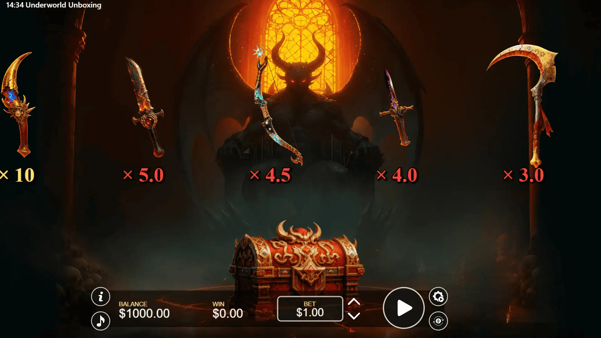 Underworld Unboxing slot gameplay reels