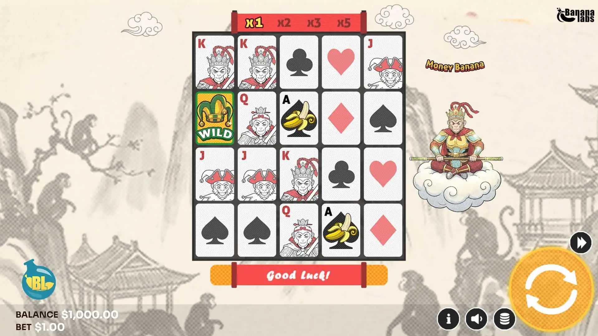 Money Banana bonus buy menu