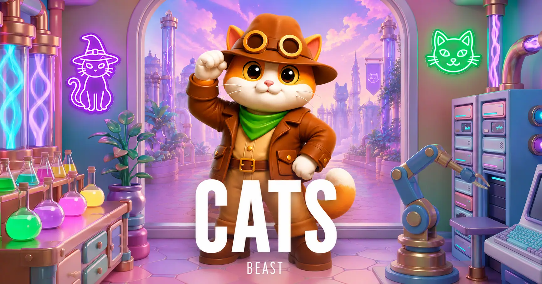 Cats Slot by Beast Demo slot cover image