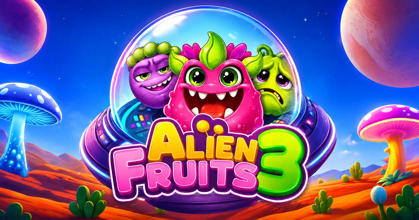 Alien Fruits 3 Slot Demo by BGaming slot cover image