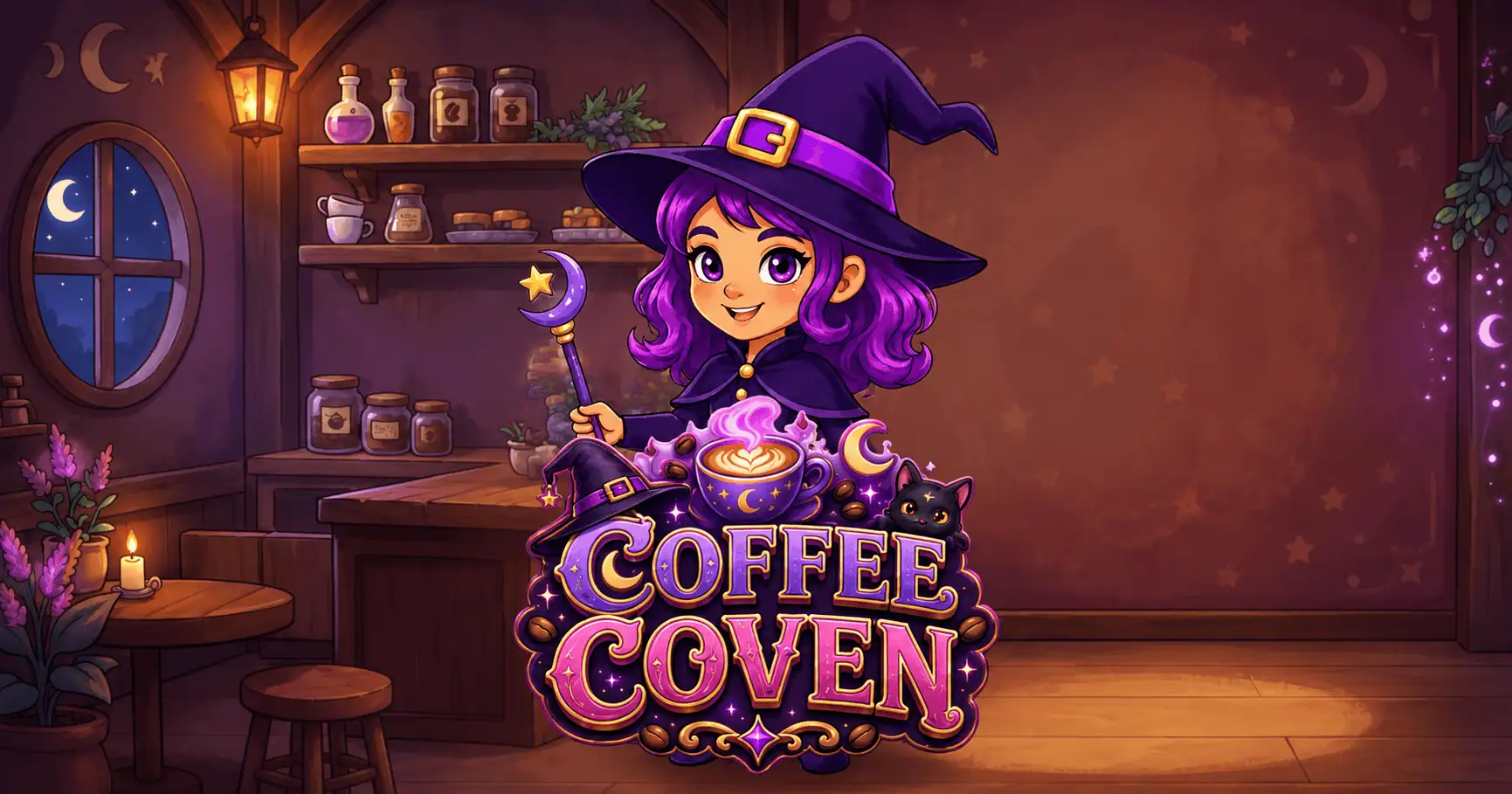 Coffee Coven Slot by Big Ducking Wings Demo slot cover image