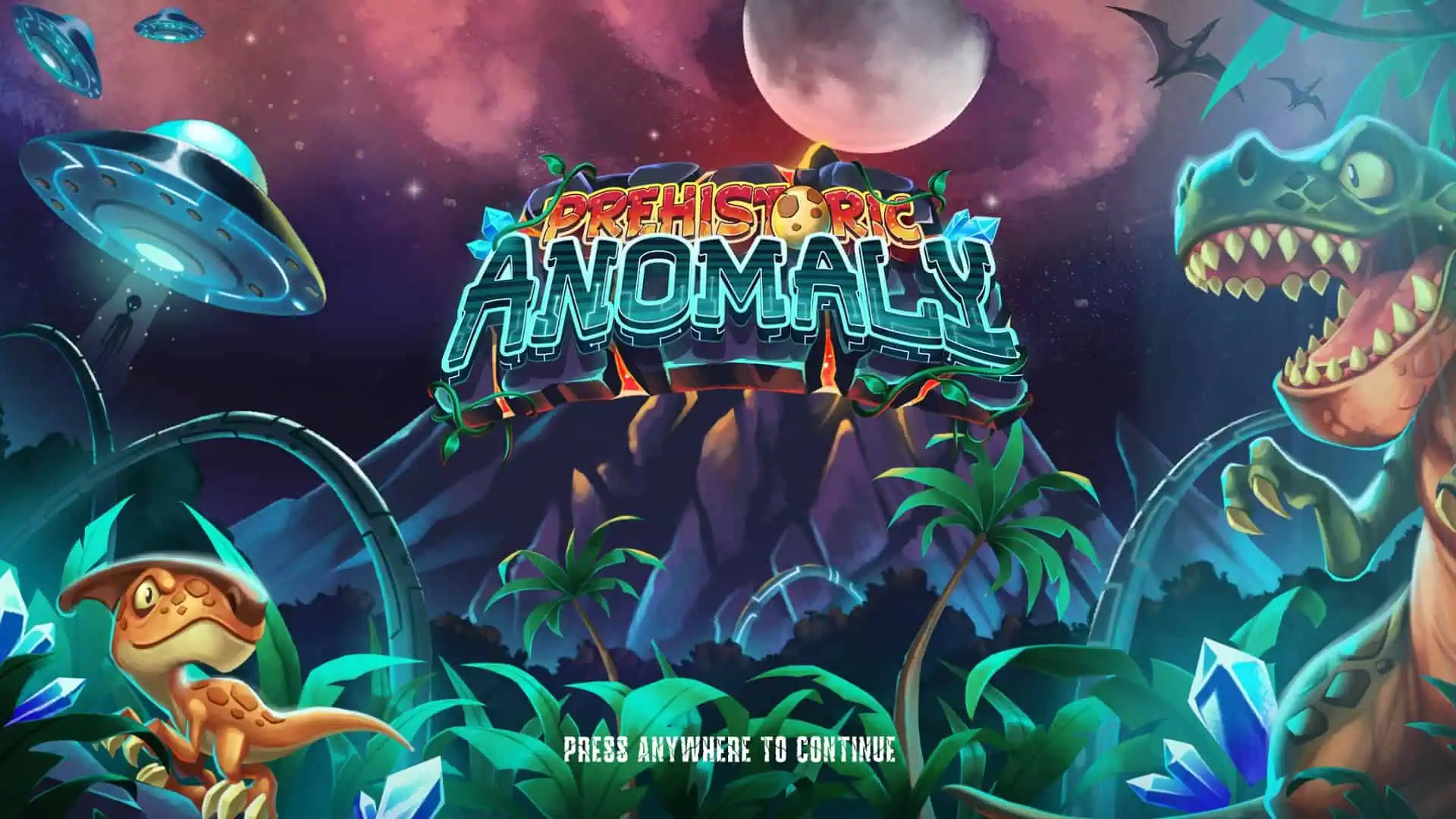 Prehistoric Anomaly slot intro screen