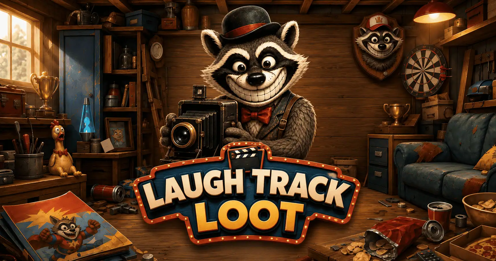 Laugh Track Loot Slot Demo by Black Rift slot cover image