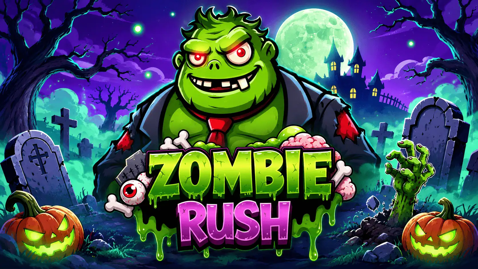 Zombie Rush Slot Demo by Blueberry Games slot cover image