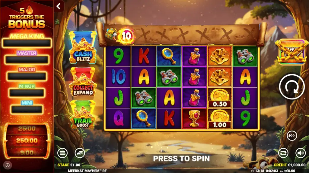 Blueprint gaming meerkat mayhem game preview 1