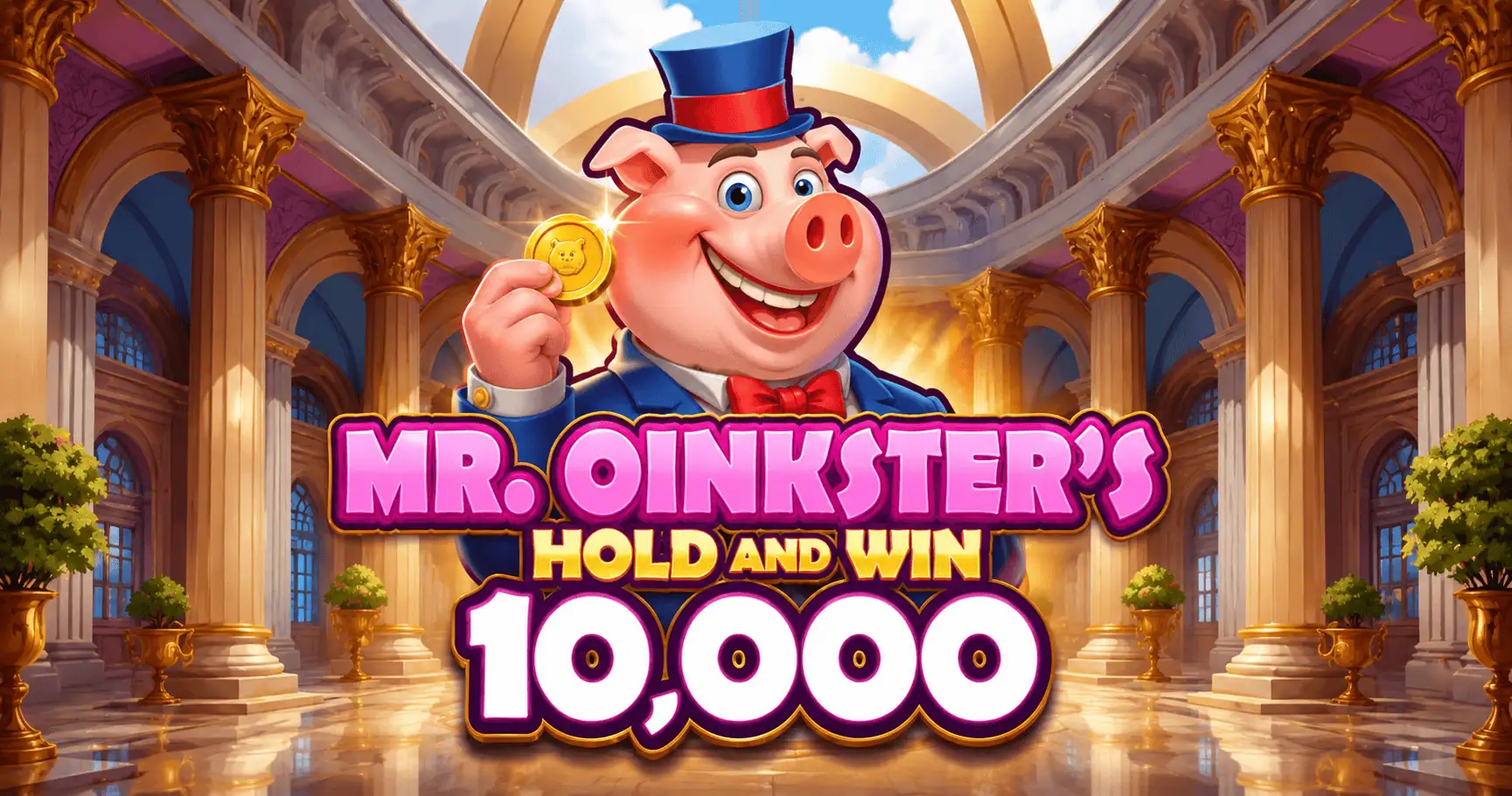 Mr. Oinkster’s Hold & Win 10,000 Slot Demo by Booming Games slot cover image