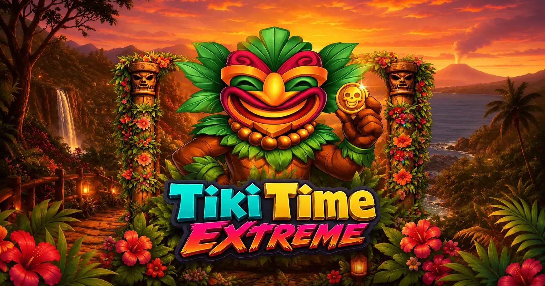 Tiki Time Extreme Slot Demo by Boston Slots Company slot cover image