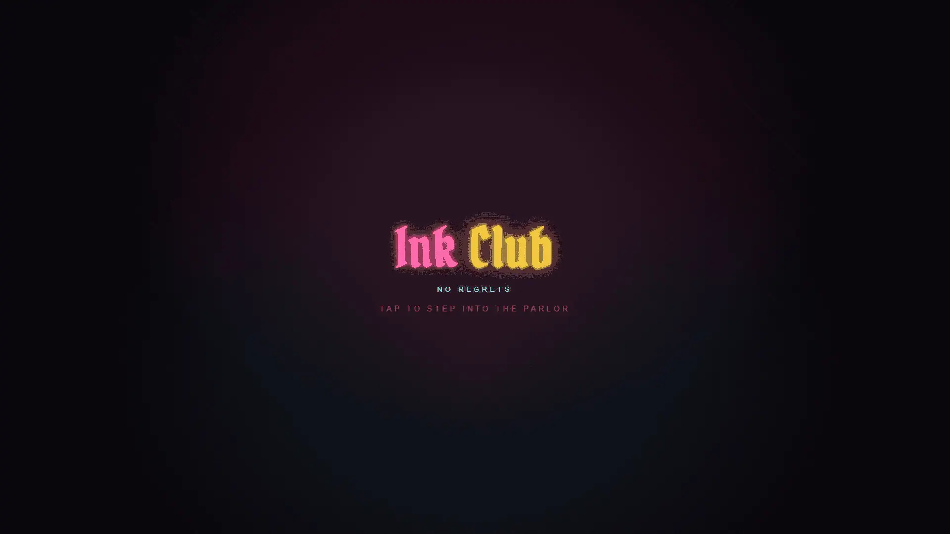 Ink Club slot intro screen