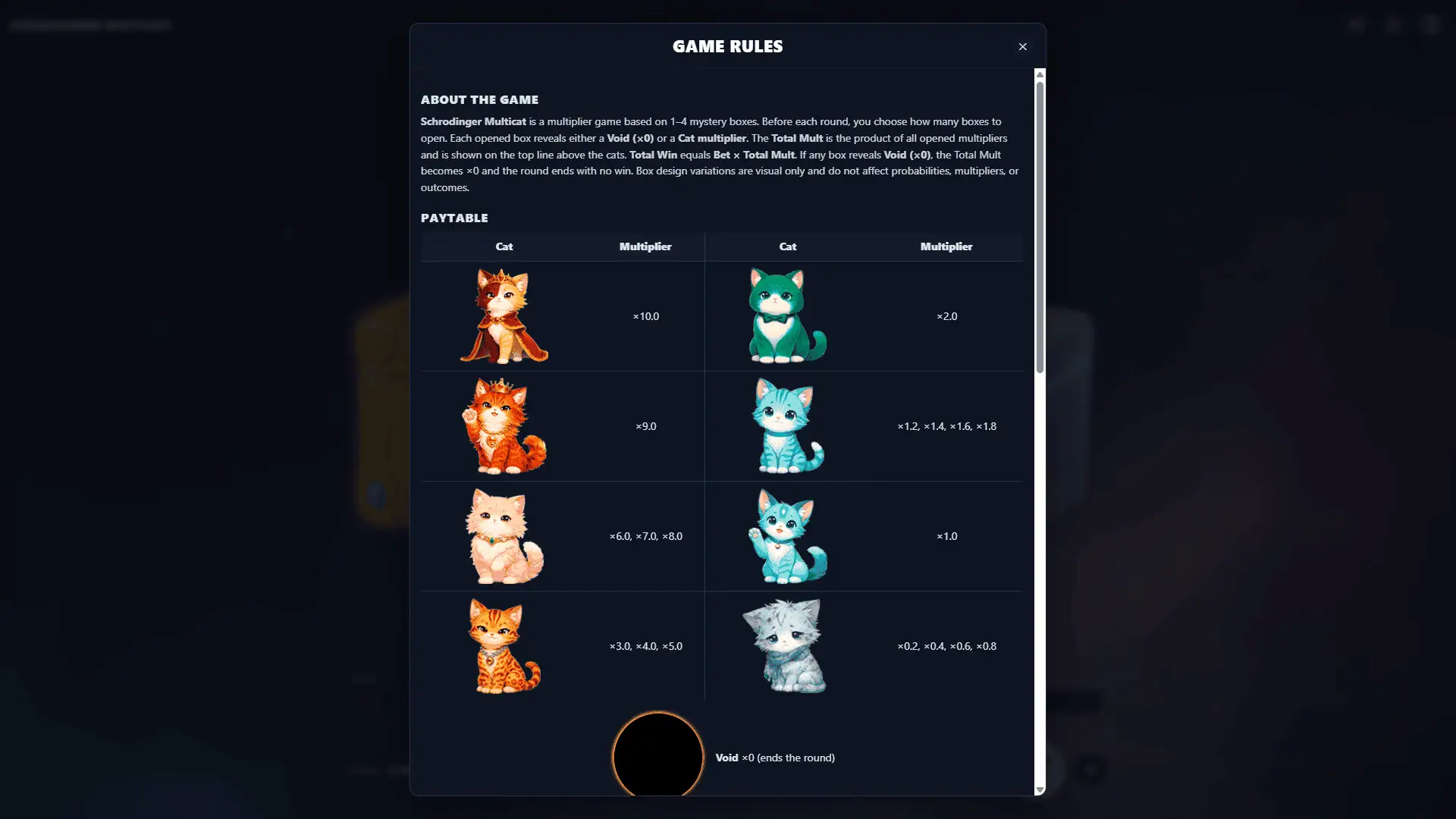 Schrodinger Multicat slot gameplay reels