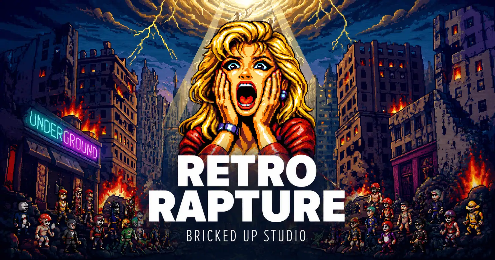 Retro Rapture Slot Demo by Bricked Up Studio slot cover image