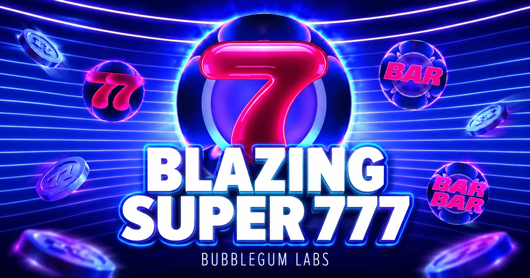 Blazing Super 777 Slot Demo by Bubblegum Labs slot cover image