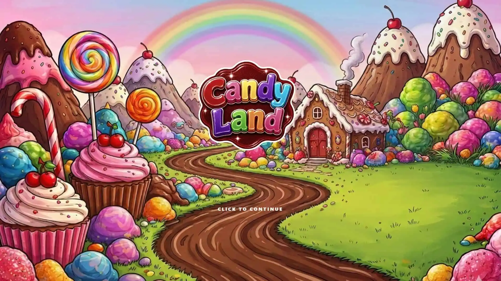 Candy Land slot intro screen