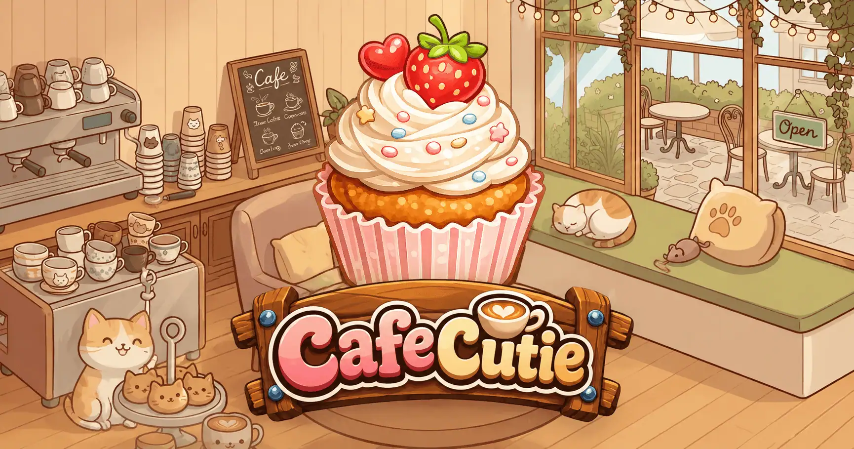 Cafe Cutie Slot by Catville Games Demo slot cover image