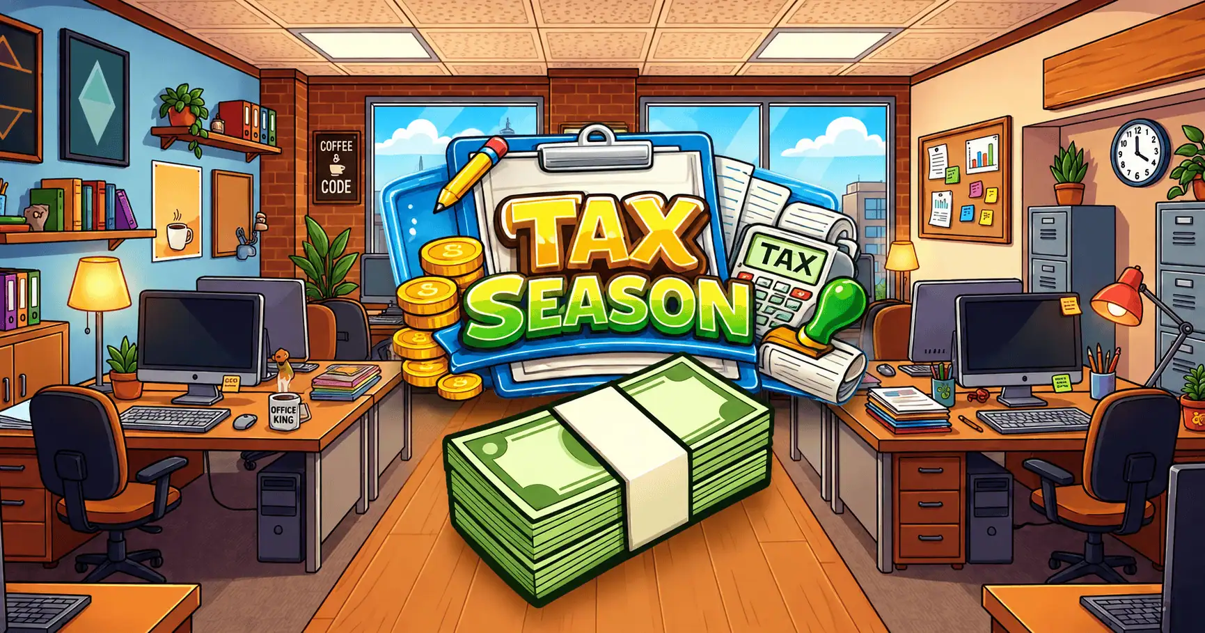 Tax Season Slot by Catville Games Demo slot cover image
