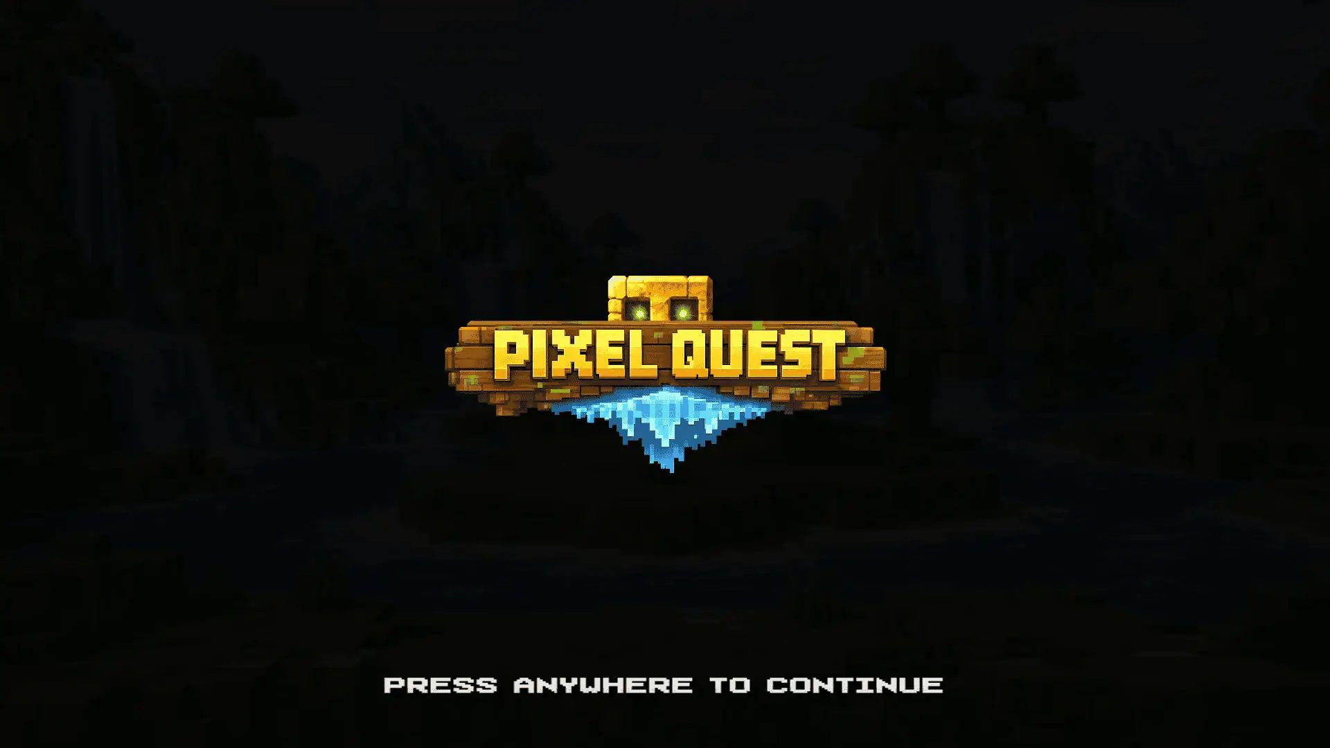 Pixel Quest slot intro screen