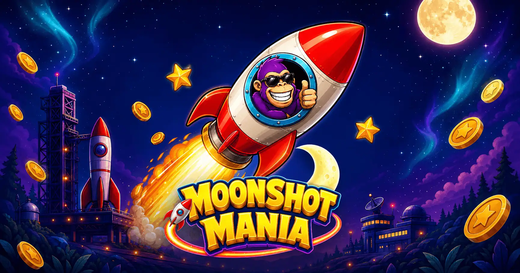 Moonshot Mania Slot by Chud Studios Free Play slot cover image